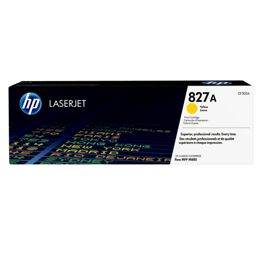 HP 827A Yellow LJ Toner Cart, CF302A (32,000 pages) HP 827A Yellow LJ Toner Cart, CF302A (32,000 pages)