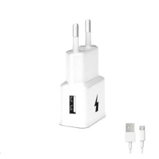 WG - Síťová nabíječka 1x USB-A, Quick Charge 3.0, 5V-9V-12V + kabel USB-A na Micro USB, white WG - Síťová nabíječka 1x USB-A, Quick Charge 3.0, 5V-9V-12V + kabel USB-A na Micro USB, white