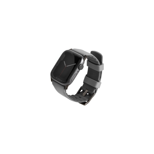 UNIQ Linus AiroSoft silikonový řemínek Apple Watch 45/44/42mm šedý