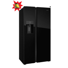 Concept-Americká lednice s výrobníkem ledu LA7691bc BLACK+ Kärcher Škrabka na led Edi 4 Concept-Americká lednice s výrobníkem ledu LA7691bc BLACK+ Kärcher Škrabka na led Edi 4