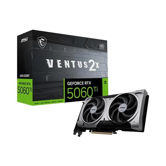MSI VGA NVIDIA GeForce RTX 5060 Ti 16G VENTUS 2X OC PLUS, RTX 5060 Ti, 16GB GDDR7, 3xDP, 1xHDMI MSI VGA NVIDIA GeForce RTX 5060 Ti 16G VENTUS 2X OC PLUS, RTX 5060 Ti, 16GB GDDR7, 3xDP, 1xHDMI