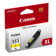 Canon CARTRIDGE PGI-551Y XL žlutá pro Pixma iP, Pixma iX, Pixma MG a Pixma MX 6850, 725x, 925, 8750 (695 str.)