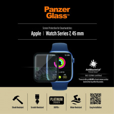 PanzerGlass Ochranné sklo Apple Watch Series 7 (45mm) černé