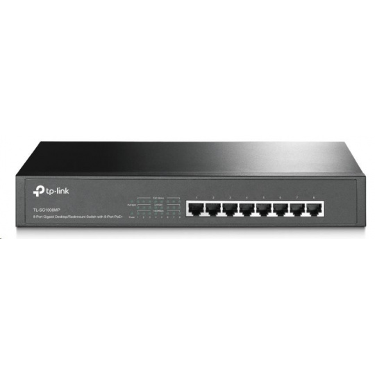 TP-Link switch TL-SG1008, 8xGbE RJ45, fanless