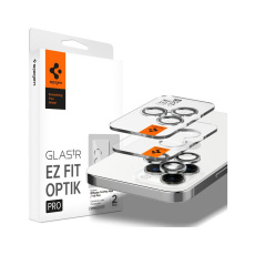 Spigen Glass EZ Fit Optik Pro 2 Pack tvrzené sklo na fotoaparát iPhone 14 Pro/iPhone 14 Pro Max stří Spigen Glass EZ Fit Optik Pro 2 Pack tvrzené sklo na fotoaparát iPhone 14 Pro/iPhone 14 Pro Max stří