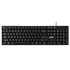 ACER drátová klávesnice AKW100,USB 2.0,5 mil. úhozů,voděodolná,Black ACER drátová klávesnice AKW100,USB 2.0,5 mil. úhozů,voděodolná,Black
