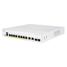 Cisco switch CBS350-8FP-2G, 8xGbE RJ45, 2xGbE RJ45/SFP combo, fanless, PoE+, 120W