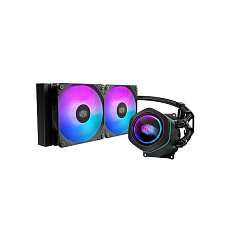 Cooler Master vodní chladič MasterLiquid Core Nex 240, 2x120mm, LGA1851, AM5, černá