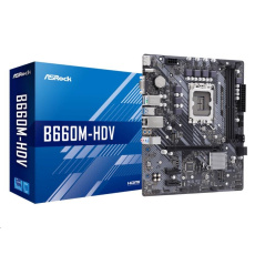 ASRock MB Sc LGA1700 B660M-HDV, Intel B660, 2xDDR4, 1xDP, 1xHDMI, 1xVGA, mATX ASRock MB Sc LGA1700 B660M-HDV, Intel B660, 2xDDR4, 1xDP, 1xHDMI, 1xVGA, mATX