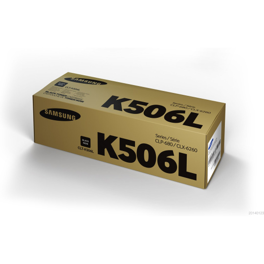 HP - Samsung CLT-K506L High Yield Black Toner Cartridge (6,000 pages)