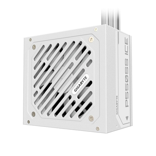 GIGABYTE zdroj P550SS ICE, 550W, 80+ Silver, 120mm, ATX 3.0, bílá