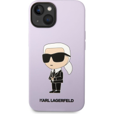 Karl Lagerfeld Liquid Silicone Ikonik NFT kryt iPhone 14 Plus fialový Karl Lagerfeld Liquid Silicone Ikonik NFT kryt iPhone 14 Plus fialový