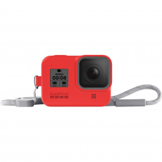GoPro silikonové pouzdro + šňůrka (HERO8 Black) červené GoPro silikonové pouzdro + šňůrka (HERO8 Black) červené
