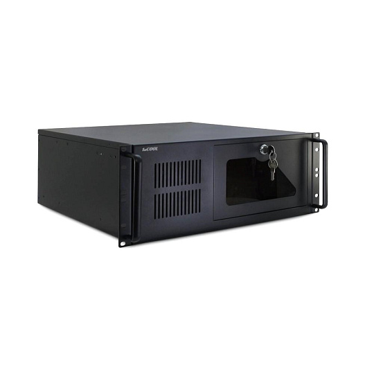 BAZAR - 1stCOOL IPC serverová skříň 4U-450, 19" Rack Black, bez zdroje, poškozený obal