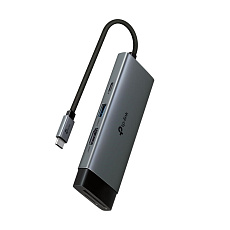TP-Link UH7021C USB-C hub 7v1 (3x USB3.2Gen1,1xUSB-C3.2Gen1, 1xHDMI, 1xSD, 1xmicroSD, PD 100W)