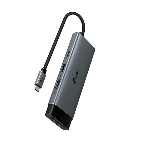 TP-Link UH7021C USB-C hub 7v1 (3x USB3.2Gen1,1xUSB-C3.2Gen1, 1xHDMI, 1xSD, 1xmicroSD, PD 100W)