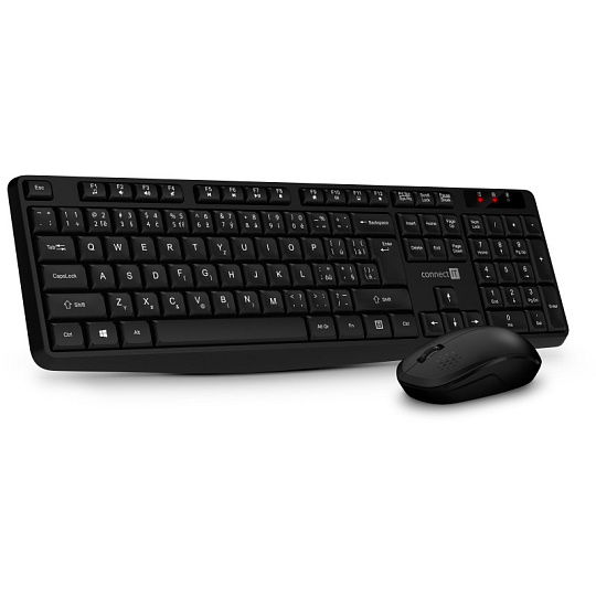 CONNECT IT Set Klávesnice+myš OfficeBase Wireless Combo, bezdrátová, černá CONNECT IT Set Klávesnice+myš OfficeBase Wireless Combo, bezdrátová, černá