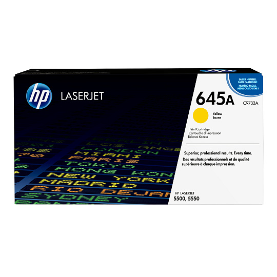 HP 645A Yellow LJ Toner Cart, C9732A (12,000 pages)