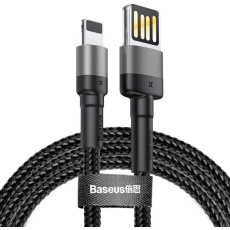 Baseus Cafule Lightning Double Sided USB kabel (1.5A) šedý/černý Baseus Cafule Lightning Double Sided USB kabel (1.5A) šedý/černý