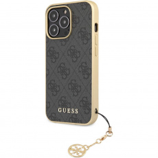 Guess 4G Charms Cover iPhone 13 Pro šedý
