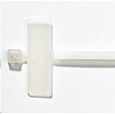 Solarix Stahovací pásek s popisovatelným štítkem, 2,4 x 103 mm, bílý, 100ks SXSPS-103-WH