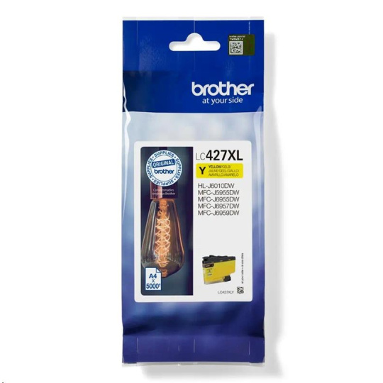 BROTHER INK LC-427XLY - cca 5000 stran, pro MFC-5955 6955 6957 6959 J6010