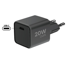 WG - Síťová nabíječka GaN 1x USB-C, PD 20W, 5V-9V-12V, černá WG - Síťová nabíječka GaN 1x USB-C, PD 20W, 5V-9V-12V, černá