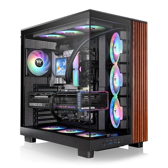 THERMALTAKE Case View 380 XL WS ARGB, Průhledná bočnice, černá