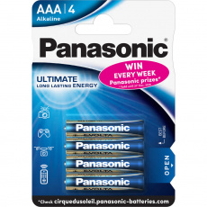 Panasonic Evolta AAA alkalické baterie, 4 ks