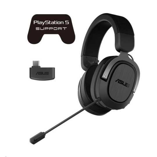 ASUS sluchátka TUF GAMING H3 WIRELESS, Gaming Headset, gun metal