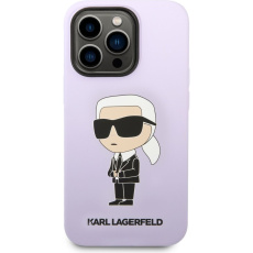 Karl Lagerfeld Liquid Silicone Ikonik NFT kryt iPhone 14 Pro fialový Karl Lagerfeld Liquid Silicone Ikonik NFT kryt iPhone 14 Pro fialový