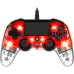 Gamepad Nacon Compact Controller Clear Red (PS4)