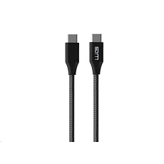 WG - Datový kabel Type-C na Type-C, 1,5 metrů, 5A, 140W, černá