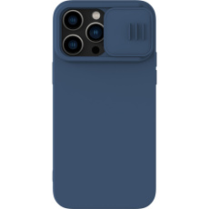Nillkin CamShield Silky Magnetic Silikonový Kryt pro Apple iPhone 14 Pro Max modrý Nillkin CamShield Silky Magnetic Silikonový Kryt pro Apple iPhone 14 Pro Max modrý