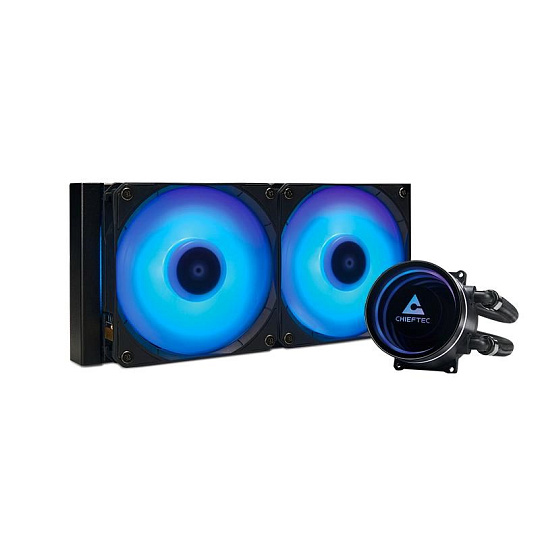 CHIEFTEC vodní chlazení CPU Iceberg 240, 2x120mm ARGB, ARGB vodní blok, LGA1851, AM5, černá CHIEFTEC vodní chlazení CPU Iceberg 240, 2x120mm ARGB, ARGB vodní blok, LGA1851, AM5, černá