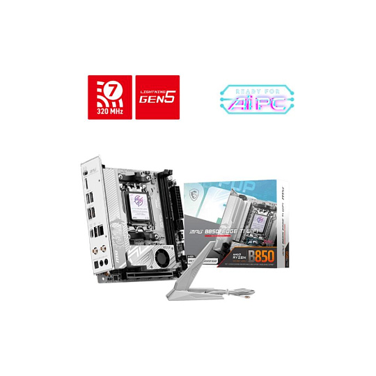 MSI MB Sc MPG B850I EDGE TI WIFI,AMD B850, 2xDDR5, 1xHDMI, WiFi, ATX