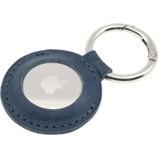 FIXED Case for AirTag z pravé hovězí kůže s karabinou modré FIXED Case for AirTag z pravé hovězí kůže s karabinou modré