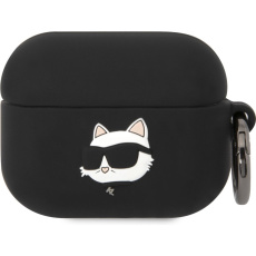 Karl Lagerfeld 3D Logo NFT Choupette Head Silikonové pouzdro Airpods Pro černé Karl Lagerfeld 3D Logo NFT Choupette Head Silikonové pouzdro Airpods Pro černé