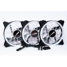 1stCOOL Fan KIT AURA EVO 1 ARGB, 3x Dual Ring ventilátor + ARGB Nano řadič