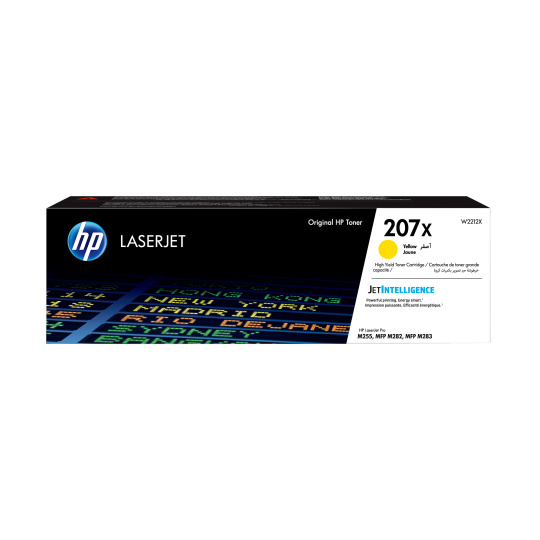 HP 207X Yellow LaserJet Toner Cartridge (2,450 pages)