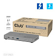 Club3D hub Thunderbolt 5 5v1, 3x USB-C TB5, 1x USB-A, 1x8K60Hz, 3x 5K60Hz, certifikace Thunderbolt Share, 180W