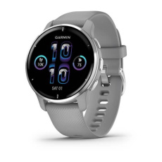 Garmin Venu 2 Plus, nerezová luneta Silver, pouzdro Gray, silikonový řemínek, EU Garmin Venu 2 Plus, nerezová luneta Silver, pouzdro Gray, silikonový řemínek, EU