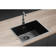 DNN1060ds Stainless steel sink without draining board NANO coat TITANIA