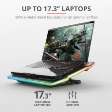 TRUST Stojan na notebook GXT1126 AURA LAPTOP COOLING STAND (chladící podložka) TRUST Stojan na notebook GXT1126 AURA LAPTOP COOLING STAND (chladící podložka)