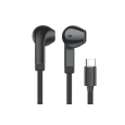 WG - Sluchátka s konektorem Type-C, Vortex Vibe, drátové, black