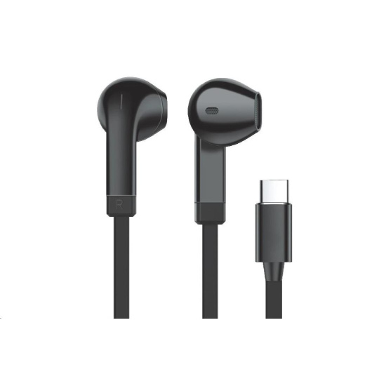 WG - Sluchátka s konektorem Type-C, Vortex Vibe, drátové, black WG - Sluchátka s konektorem Type-C, Vortex Vibe, drátové, black