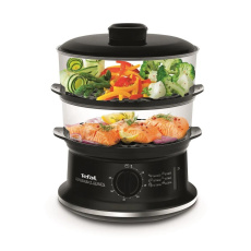 Tefal Convenient VC140131 parní hrnec, 900 W, 6 l, miska na rýži, černá Tefal Convenient VC140131 parní hrnec, 900 W, 6 l, miska na rýži, černá