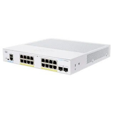 Cisco switch CBS350-16FP-2G-UK, 16xGbE RJ45, 2xSFP, fanless, PoE+, 240W - REFRESH