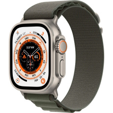 Apple Watch Ultra 49mm titanová se zeleným alpským tahem M Apple Watch Ultra 49mm titanová se zeleným alpským tahem M