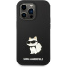 Karl Lagerfeld Liquid Silicone Choupette NFT kryt iPhone 14 Pro Max černý